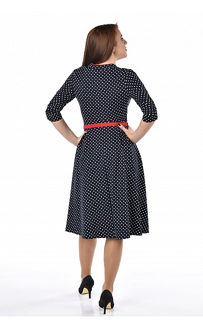 Women's Dress with White Dots R 21204 / 2021