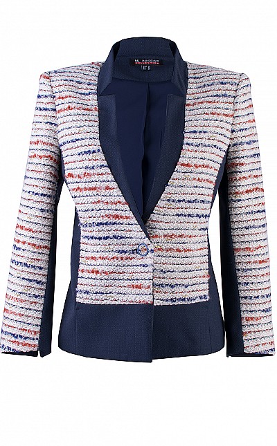 Women's Jacket with Boucle - Elegant and Practical 24125 / 2024