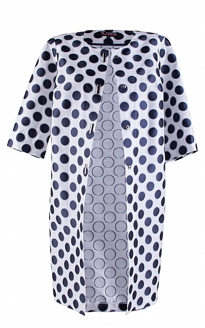 White Dots Women's Cloak 24133 / 2024