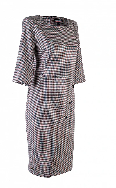 Вталена Дамска Рокля за Ежедневие и Специални Поводи 24528 / 2025 Вталена Дамска Рокля за Ежедневие и Специални Поводи 24528 / 2025