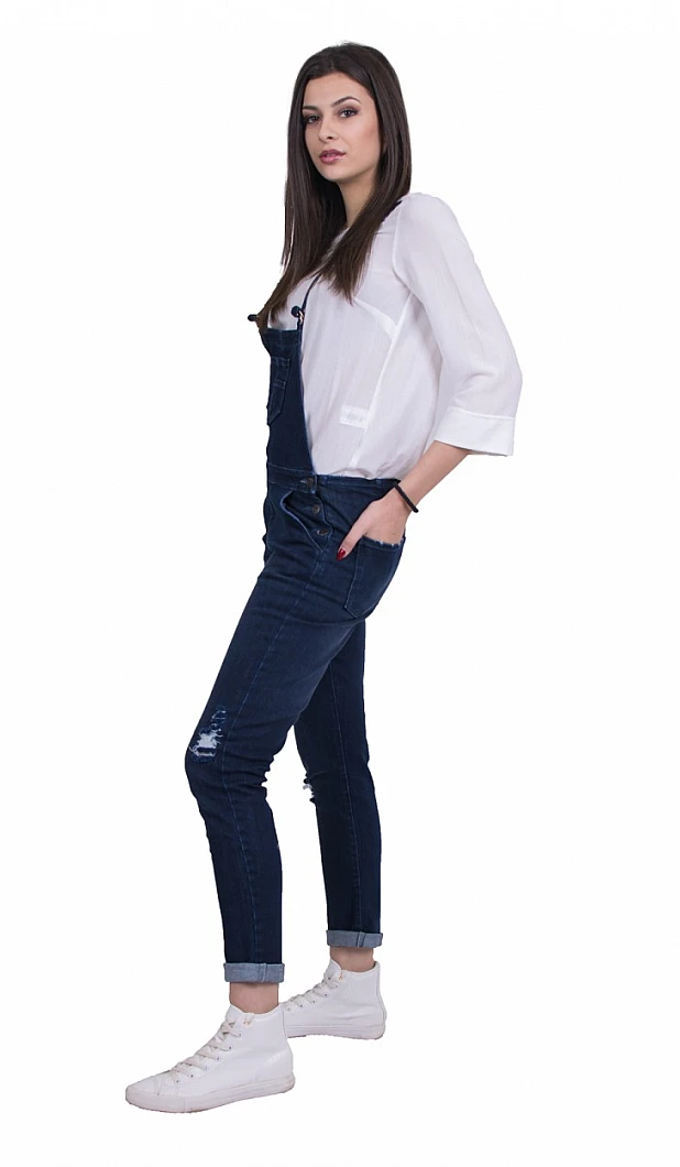 Дамски дънков гащеризон G 18103 Дамски Дънков Гащеризон G 18103